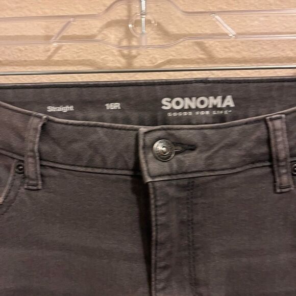 Sonoma Charcoal Straight-Leg Jeans - Picture 3 of 4